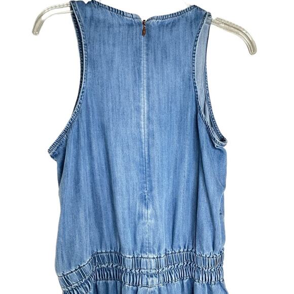 Calvin Klein Jeans Chambray Jumpsuit Women's Size S Denim Blue Casual Basics - Picture 7 of 10